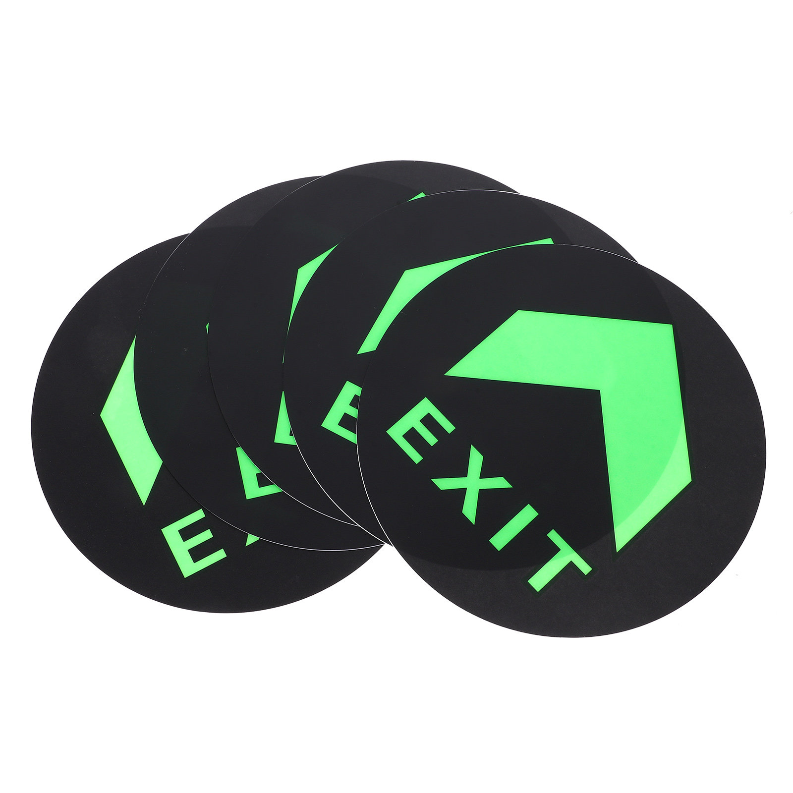Emergency Exit Sign - 5 Pezzi Adesivi Luminosi Notturni per