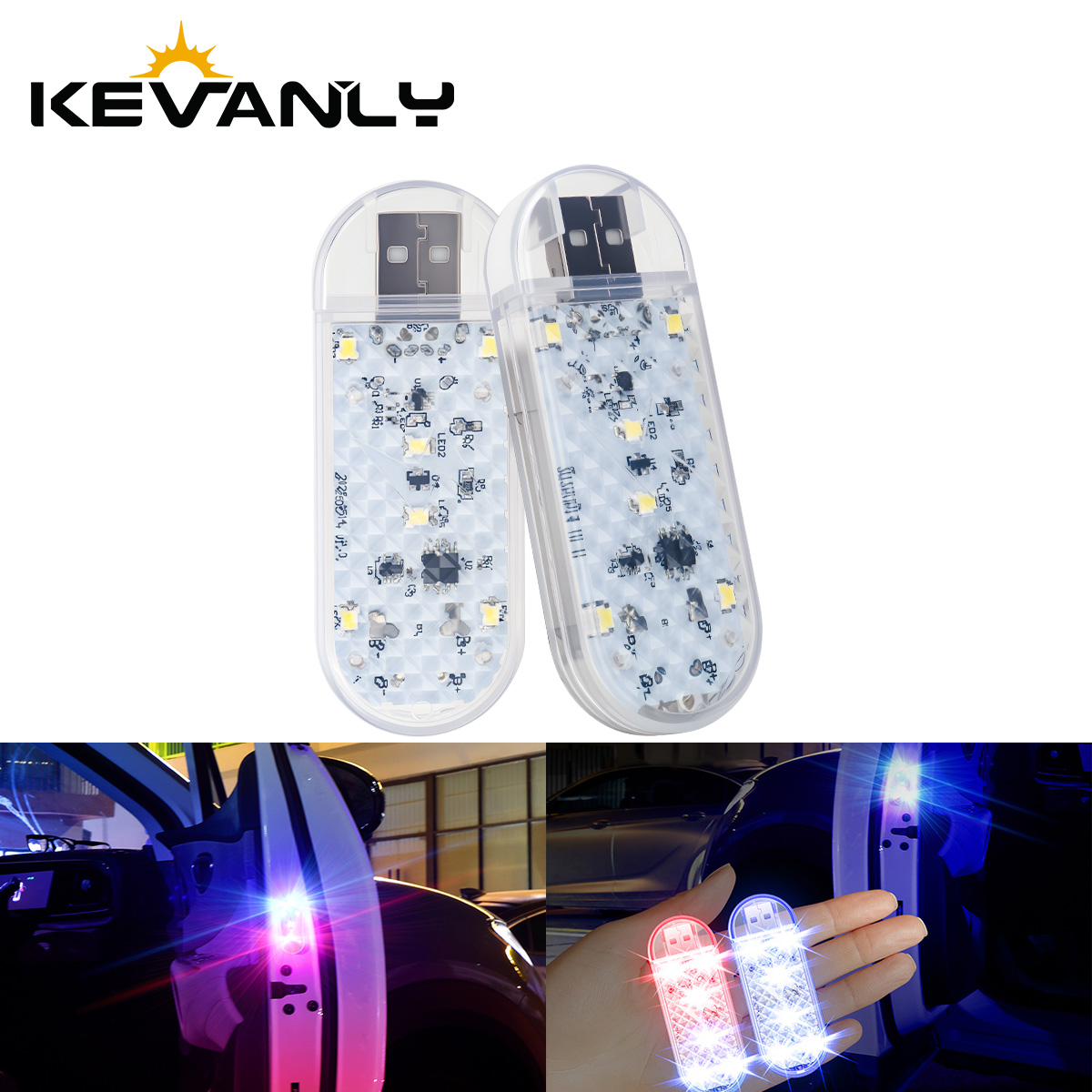 Emergency Exit Sign - 1/2 Pezzi Luce LED Stroboscopica per