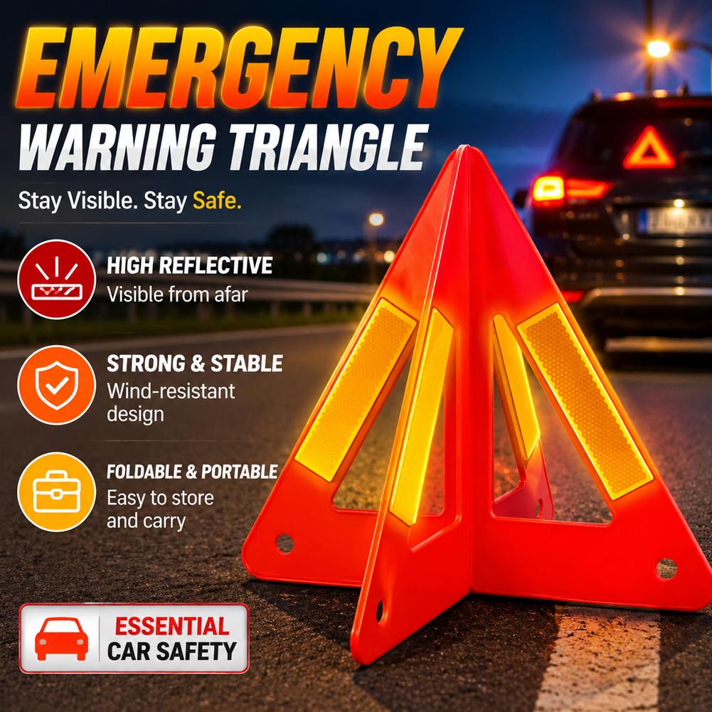 Emergency Exit Sign - Segnale di emergenza triangolare riflettente rosso