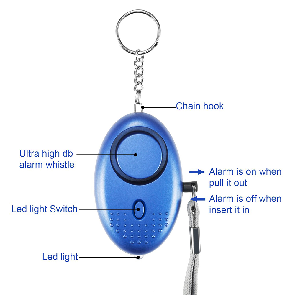 130DB sirena canzone LED porta - Personal Alarm Keychain recensione e prezzo