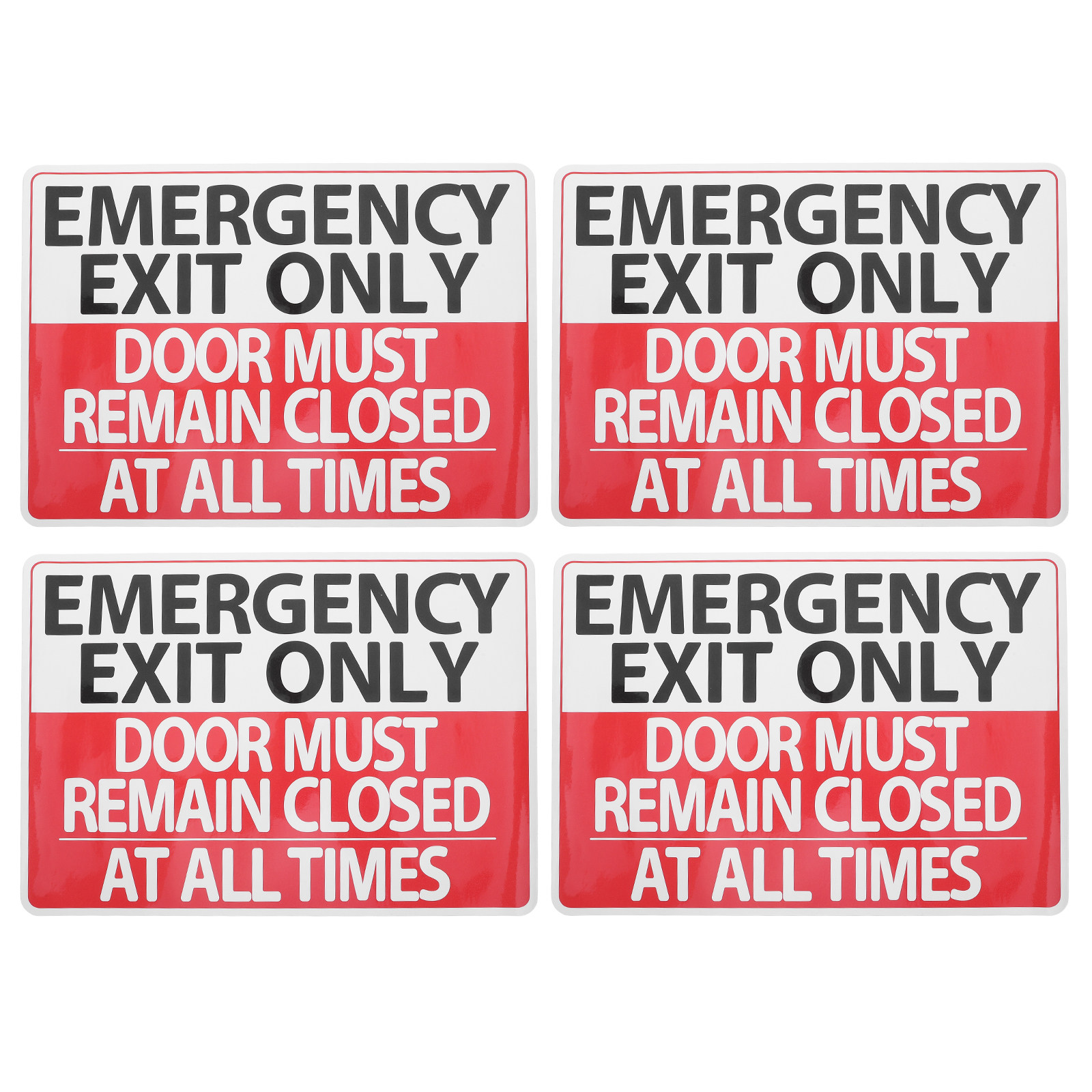 4 Adesivi per Segnaletica di U - Emergency Exit Sign recensione e prezzo