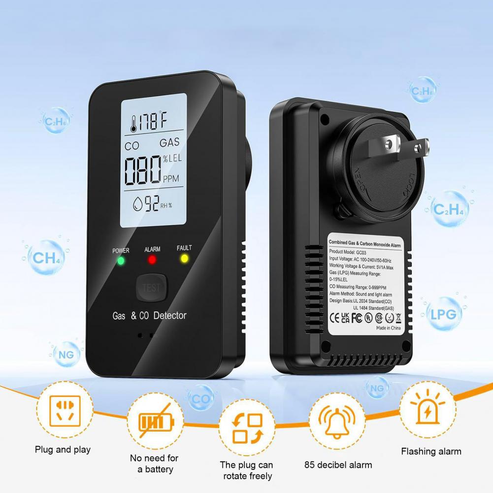 Rilevatore di Gas Naturale e M - Co Detector Plug recensione e prezzo