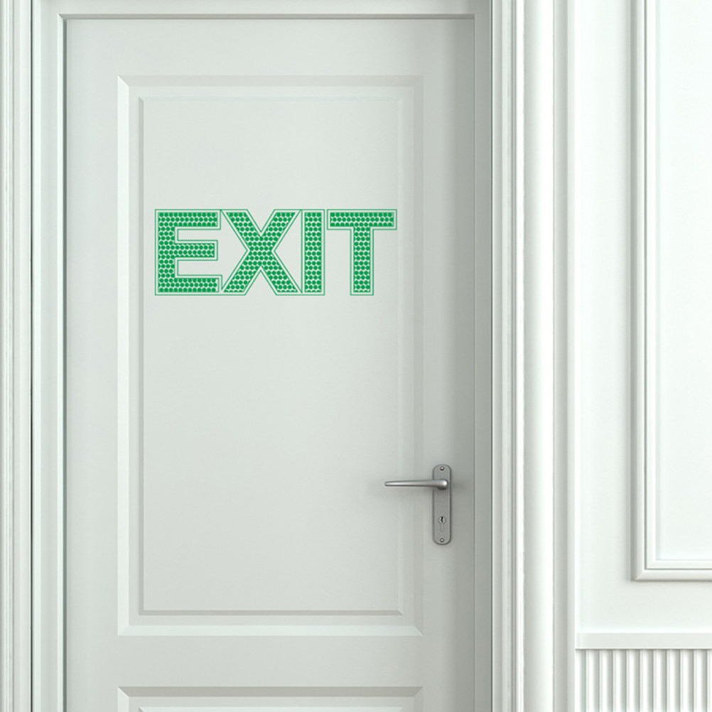 Adesivo Murale per Uscita di E - Emergency Exit Sign recensione e prezzo