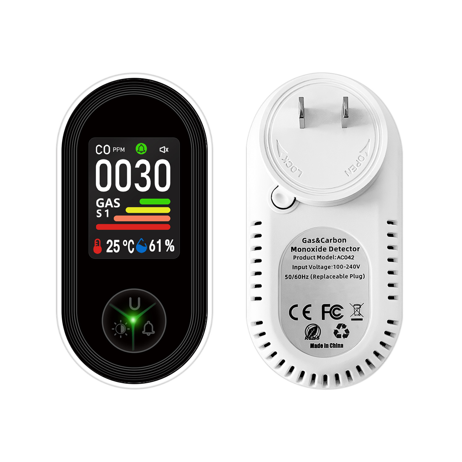 Rilevatore di Gas Combustibili - Co Detector Plug recensione e prezzo